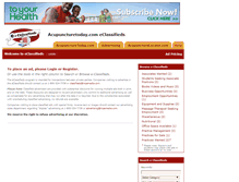 Tablet Screenshot of eclassifieds.acupuncturetoday.com